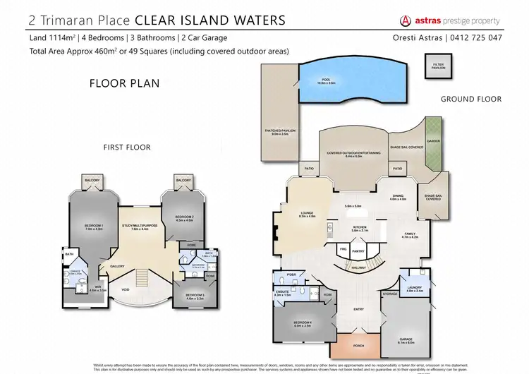 Floorplan of Homely house listing, 2 Trimaran Place, Clear Island Waters QLD 4226