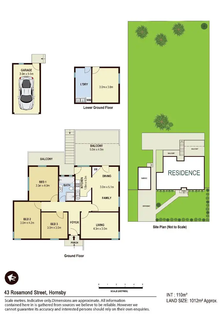 Floorplan of Homely house listing, 43 Rosamond Street, Hornsby NSW 2077