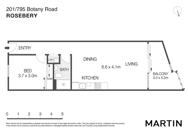 Floorplan of Homely apartment listing, 201/791-795 Botany Road, Rosebery NSW 2018