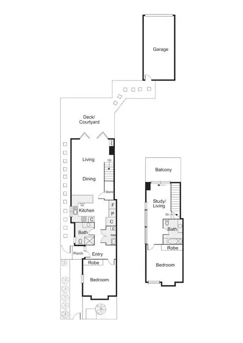 Floorplan of Homely house listing, 8A Rainsford Street, Elwood VIC 3184