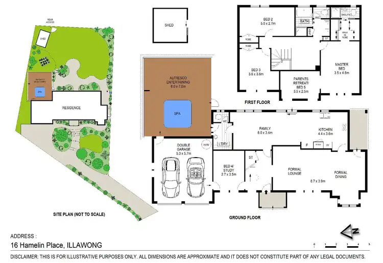 Floorplan of Homely house listing, 16 Hamelin Place, Illawong NSW 2234