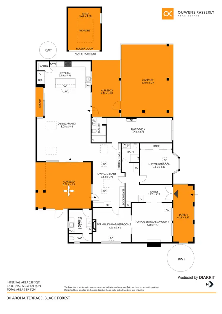 Floorplan of Homely house listing, 30 Aroha Terrace, Black Forest SA 5035