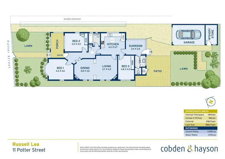 Floorplan of Homely house listing, 11 Potter Street, Russell Lea NSW 2046
