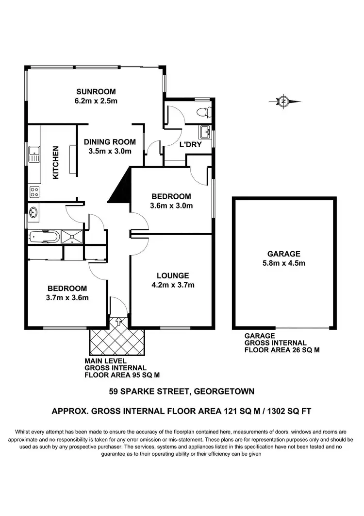 Floorplan of Homely house listing, 59 Sparke Street, Georgetown NSW 2298