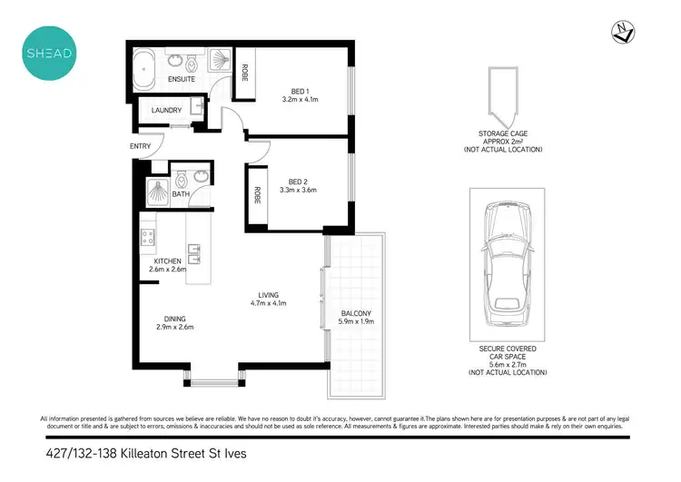Floorplan of Homely apartment listing, 427/132-138 Killeaton Street, St Ives NSW 2075