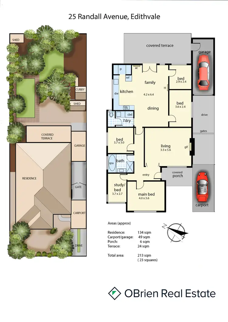 Floorplan of Homely house listing, 25 Randall Avenue, Edithvale VIC 3196