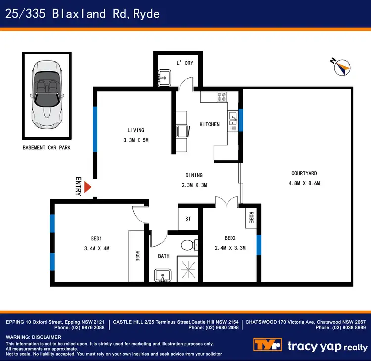Floorplan of Homely apartment listing, 25/335-337 Blaxland Road, Ryde NSW 2112