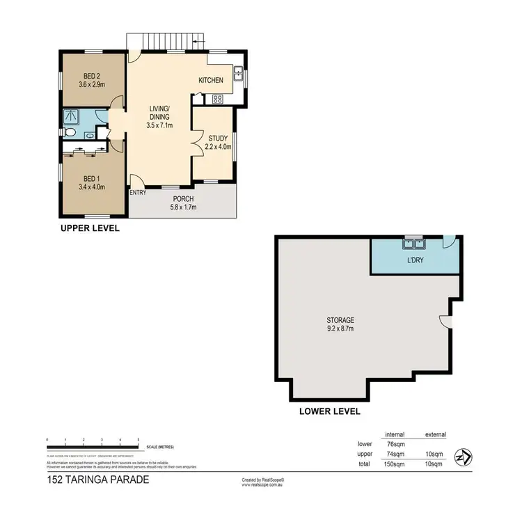 Floorplan of Homely house listing, 152 Taringa Parade, Indooroopilly QLD 4068