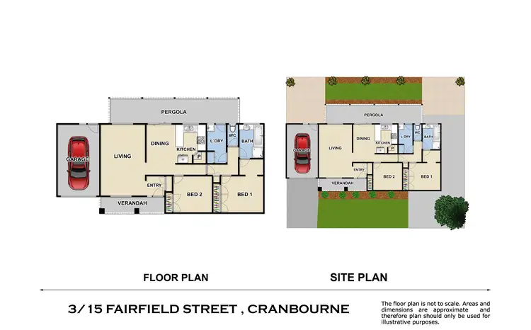 Floorplan of Homely block of units listing, 3/15 Fairfield Street, Cranbourne VIC 3977