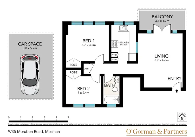 Floorplan of Homely apartment listing, 9/35 Moruben Road, Mosman NSW 2088