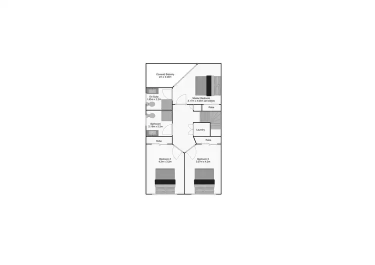 Floorplan of Homely townhouse listing, 3/101 Richmond Road, Morningside QLD 4170