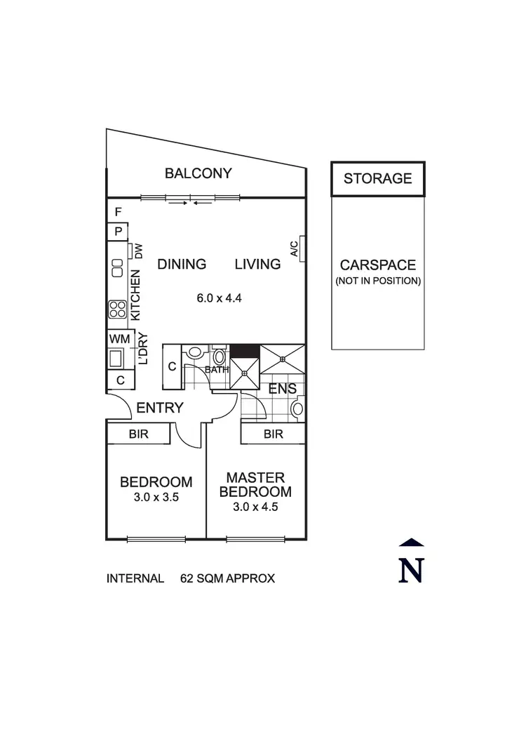 Floorplan of Homely apartment listing, 118/15 Pascoe Street, Pascoe Vale VIC 3044