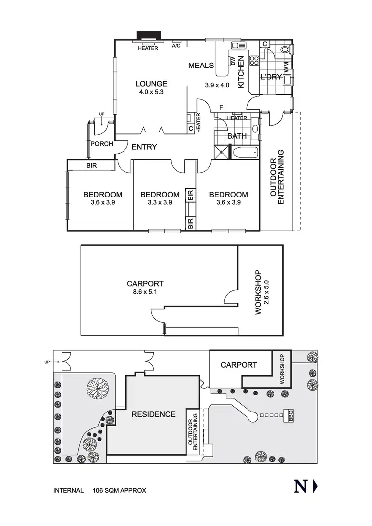 Floorplan of Homely house listing, 116 Jukes Road, Fawkner VIC 3060