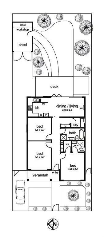 Floorplan of Homely house listing, 50 Abeckett Street, Coburg VIC 3058
