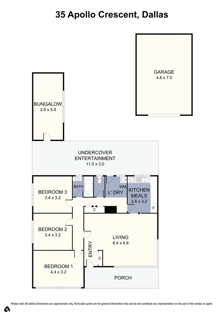 Floorplan of Homely house listing, 35 Apollo Crescent, Dallas VIC 3047