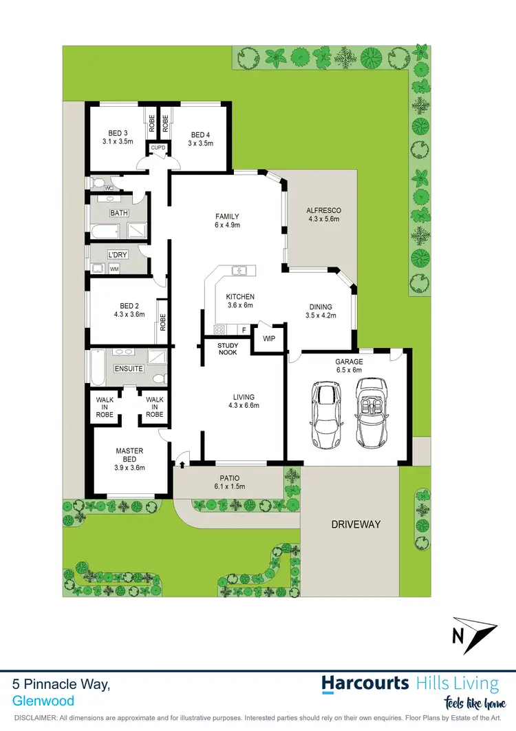 Floorplan of Homely house listing, 5 Pinnacle Way, Glenwood NSW 2768
