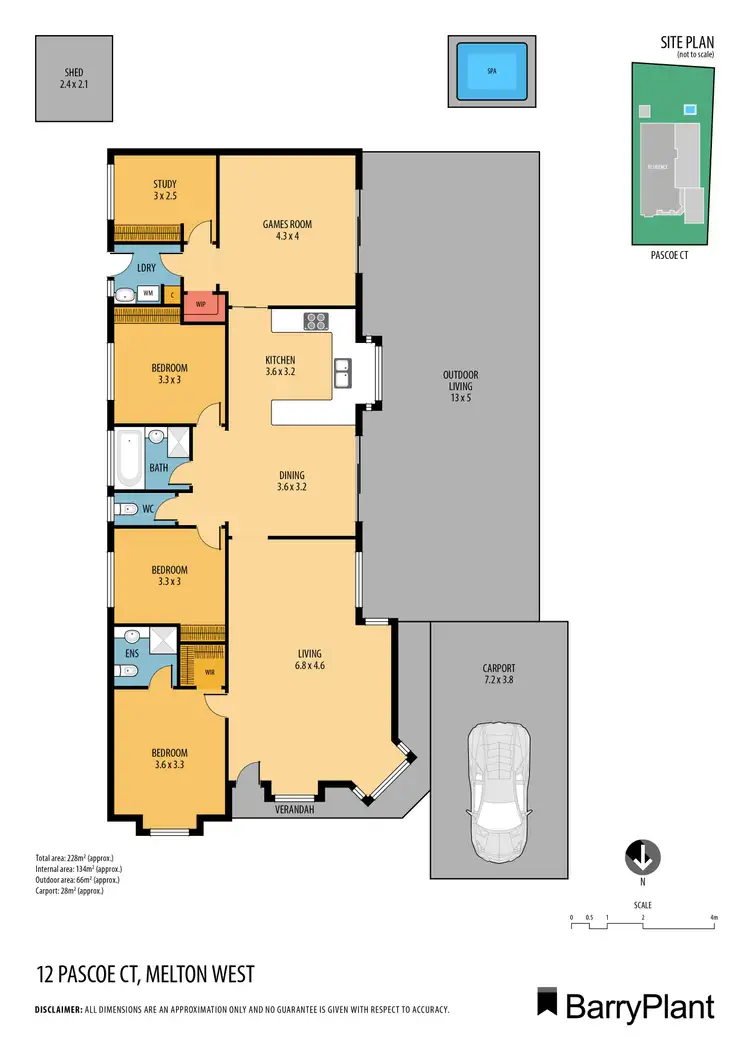 Floorplan of Homely house listing, 12 Pascoe Court, Melton West VIC 3337