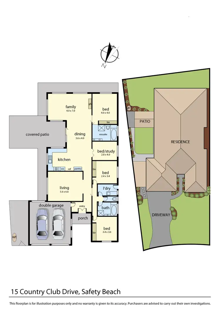 Floorplan of Homely house listing, 15 Country Club Drive, Safety Beach VIC 3936
