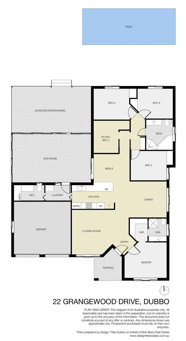 Floorplan of Homely house listing, 22 Grangewood Drive, Dubbo NSW 2830