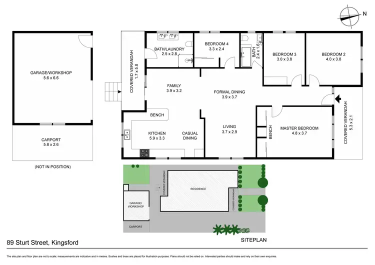 Floorplan of Homely house listing, 89 Sturt Street, Kingsford NSW 2032
