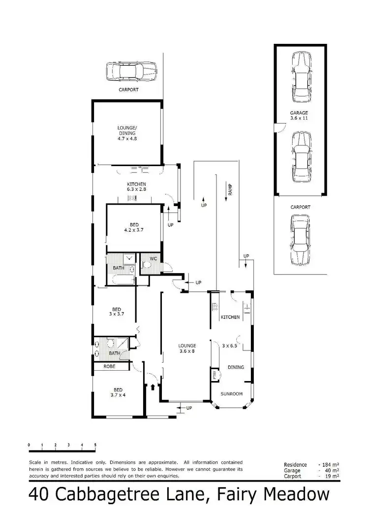 Floorplan of Homely house listing, 40 Cabbage Tree Lane, Fairy Meadow NSW 2519
