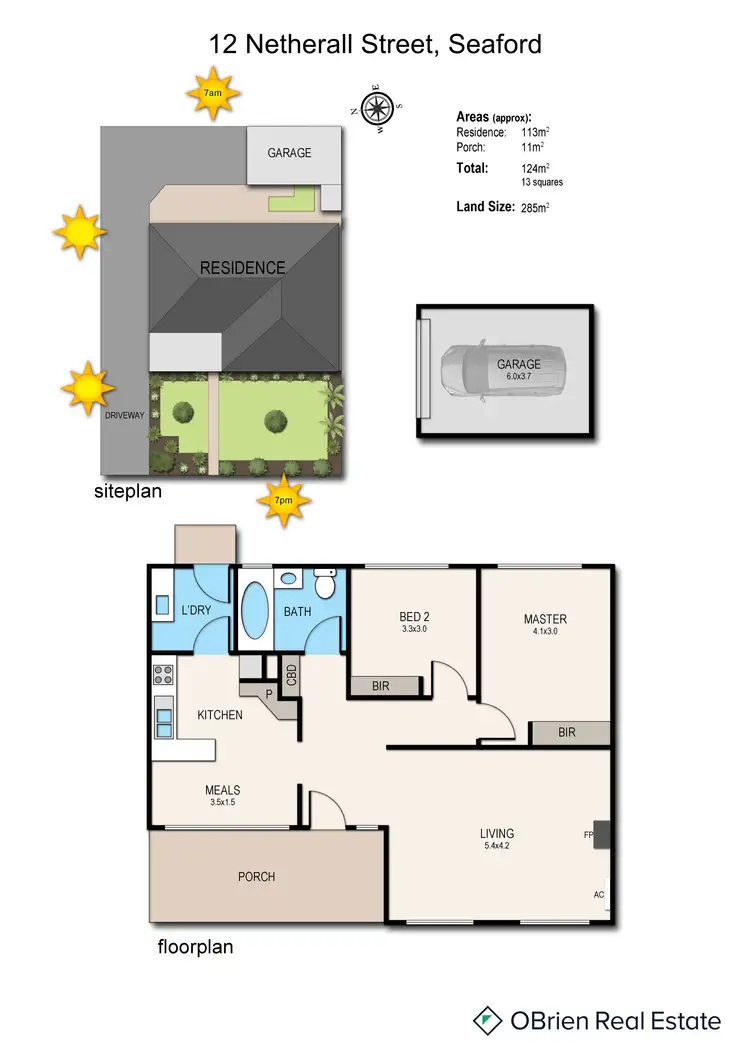 Floorplan of Homely house listing, 12 Netherall Street, Seaford VIC 3198