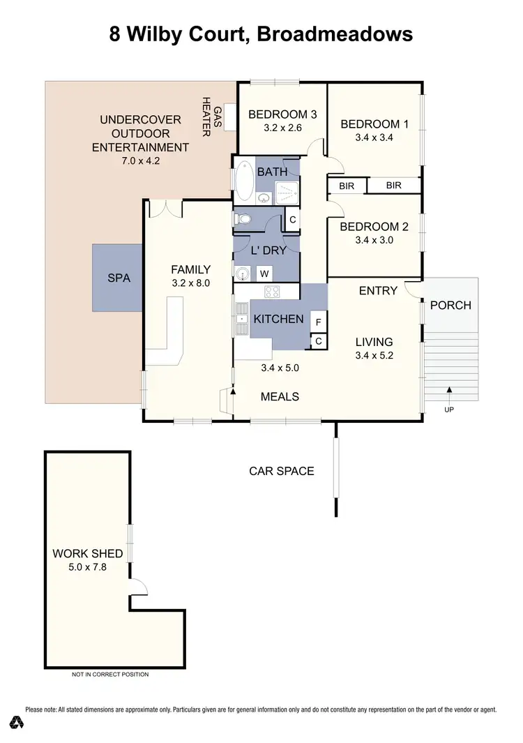 Floorplan of Homely house listing, 8 Wilby Court, Broadmeadows VIC 3047