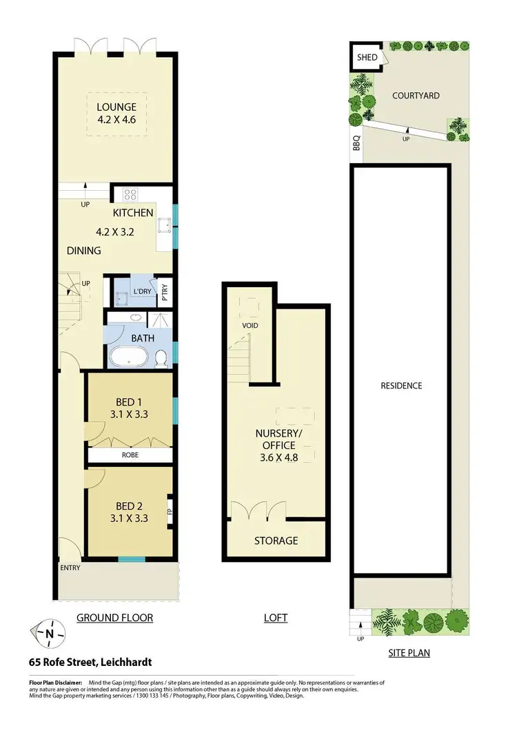 Floorplan of Homely house listing, 65 Rofe Street, Leichhardt NSW 2040