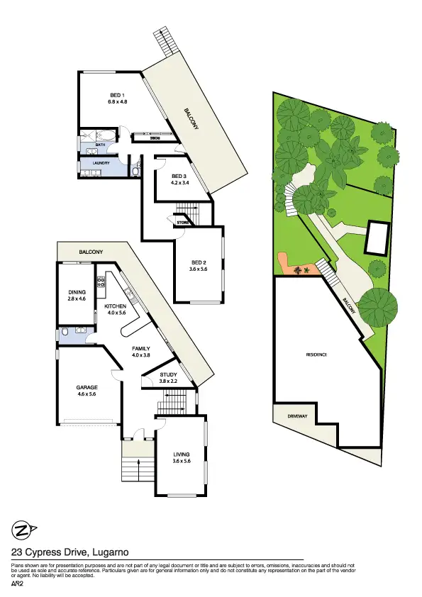 Floorplan of Homely house listing, 23 Cypress Drive, Lugarno NSW 2210