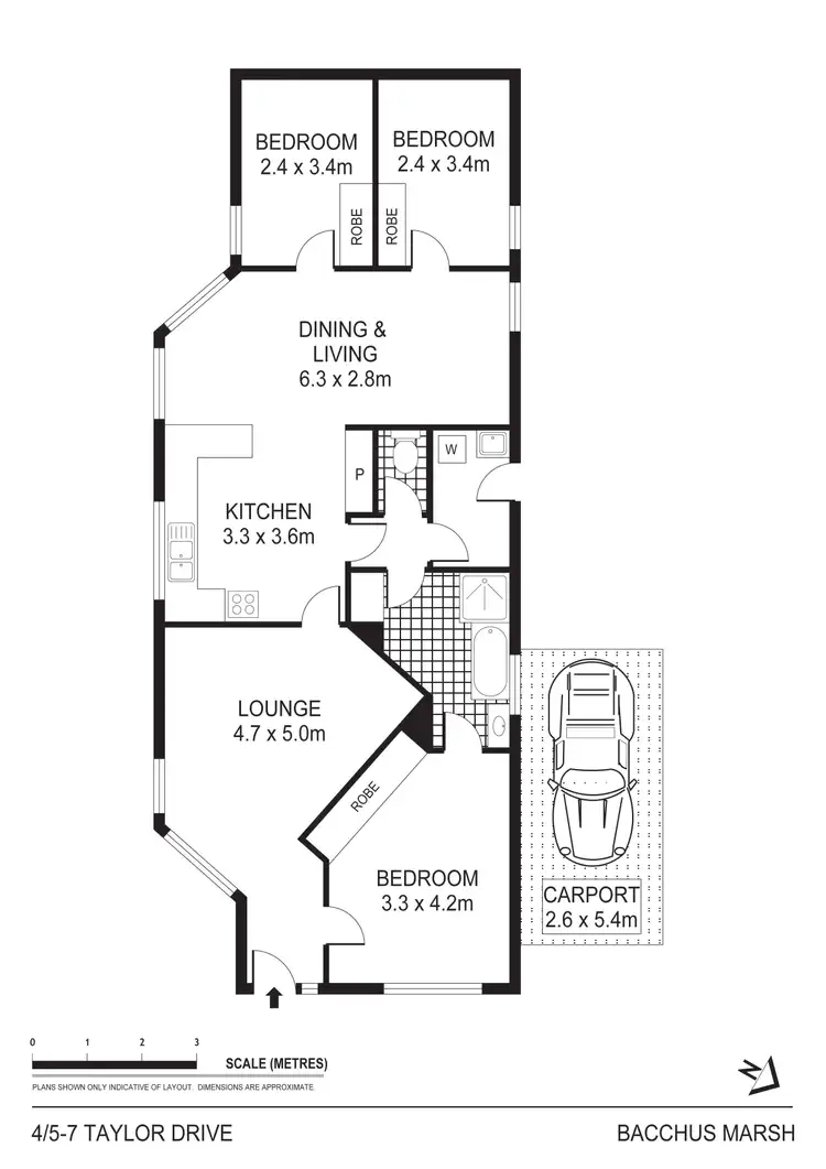 Floorplan of Homely unit listing, 4/5-7 Taylor Drive, Darley VIC 3340