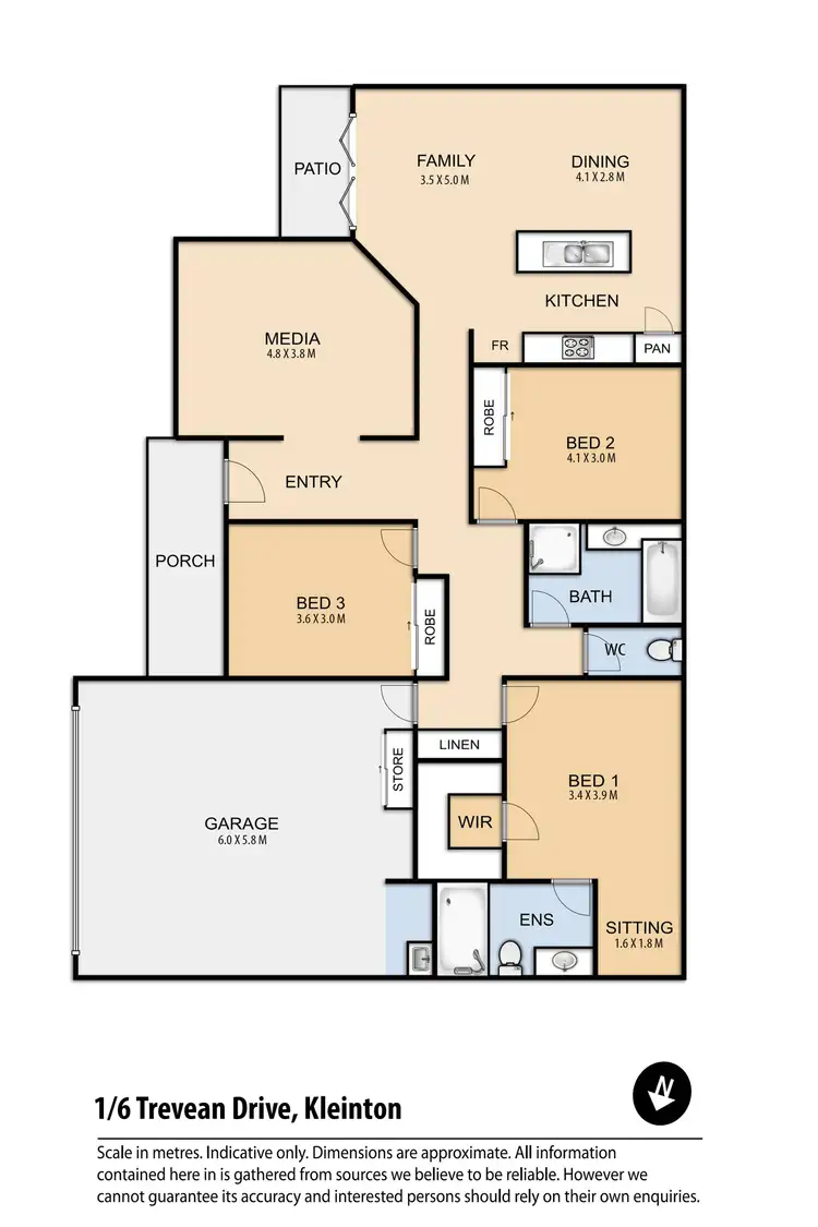 Floorplan of Homely house listing, 1/6 Trevean Drive, Kleinton QLD 4352