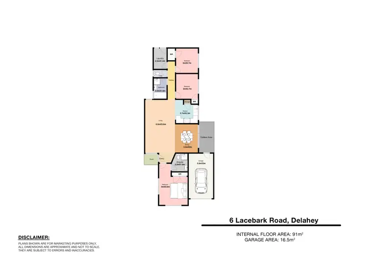 Floorplan of Homely house listing, 6 Lacebark Road, Delahey VIC 3037