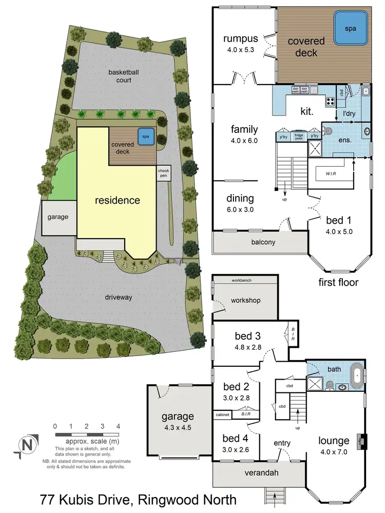 Floorplan of Homely house listing, 77 Kubis Drive, Ringwood North VIC 3134