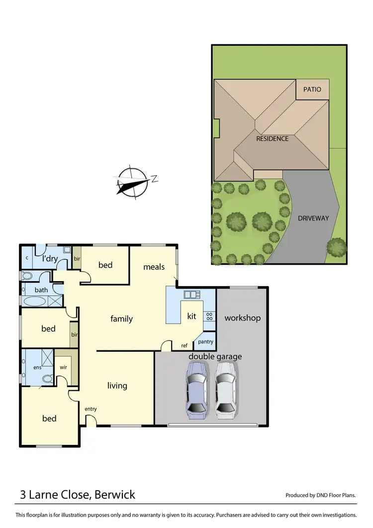 Floorplan of Homely house listing, 3 Larne Close, Berwick VIC 3806