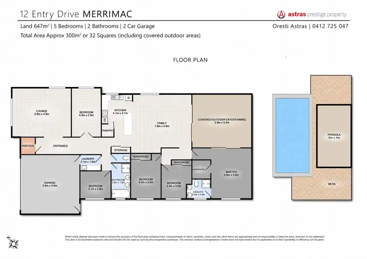 Floorplan of Homely house listing, 12 Entry Drive, Merrimac QLD 4226