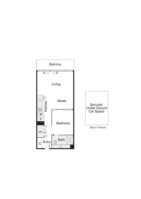 Floorplan of Homely apartment listing, 28/33 Johnston Street, Port Melbourne VIC 3207