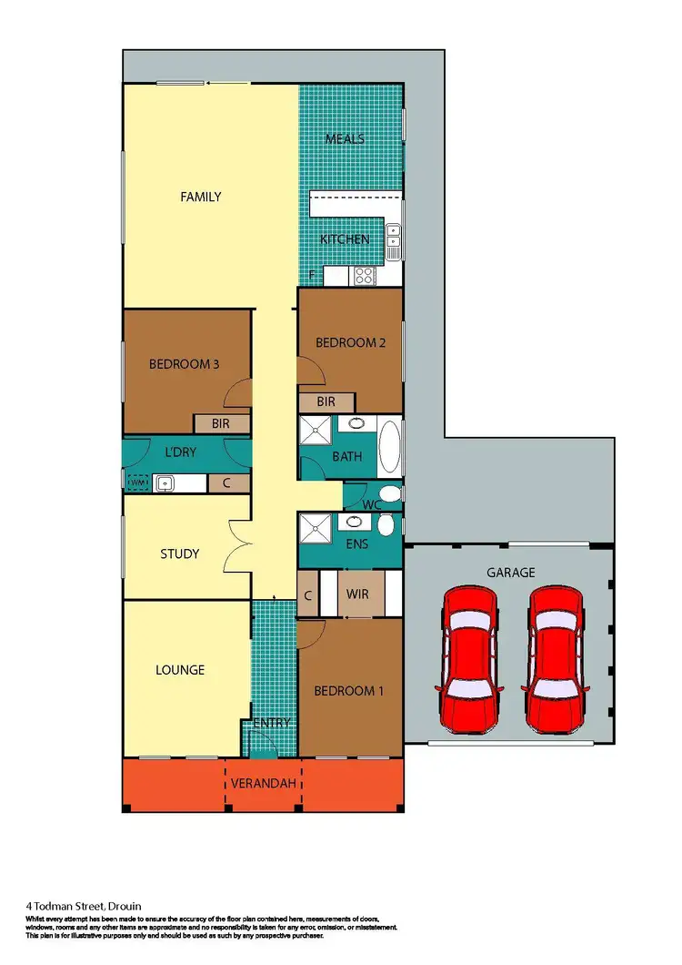 Floorplan of Homely house listing, 4 Todman Street, Drouin VIC 3818