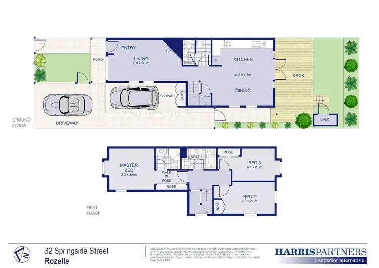 Floorplan of Homely house listing, 32 Springside Street, Rozelle NSW 2039