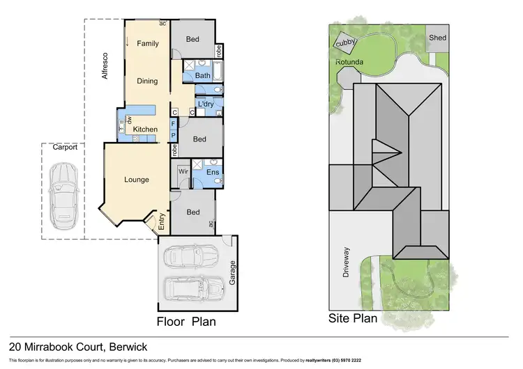 Floorplan of Homely house listing, 20 Mirrabook Court, Berwick VIC 3806