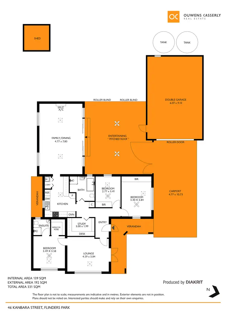 Floorplan of Homely house listing, 46 Kanbara Street, Flinders Park SA 5025