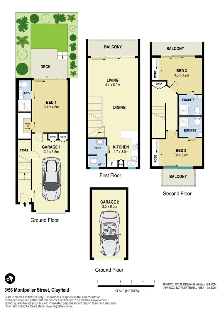 Floorplan of Homely townhouse listing, 3/56 Montpelier Street, Clayfield QLD 4011