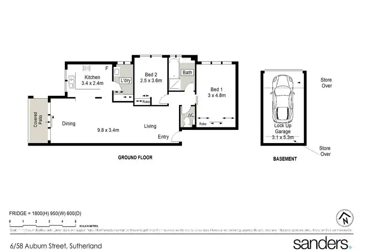 Floorplan of Homely apartment listing, 6/58 Auburn Street, Sutherland NSW 2232