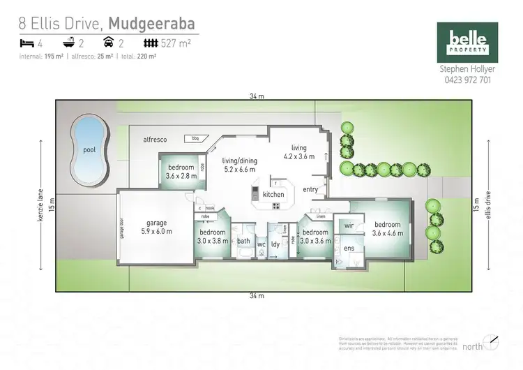 Floorplan of Homely house listing, 8 Ellis Drive, Mudgeeraba QLD 4213