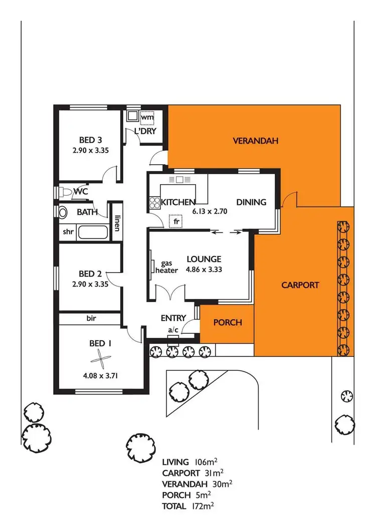 Floorplan of Homely house listing, 1a Windsor Road, Glenside SA 5065