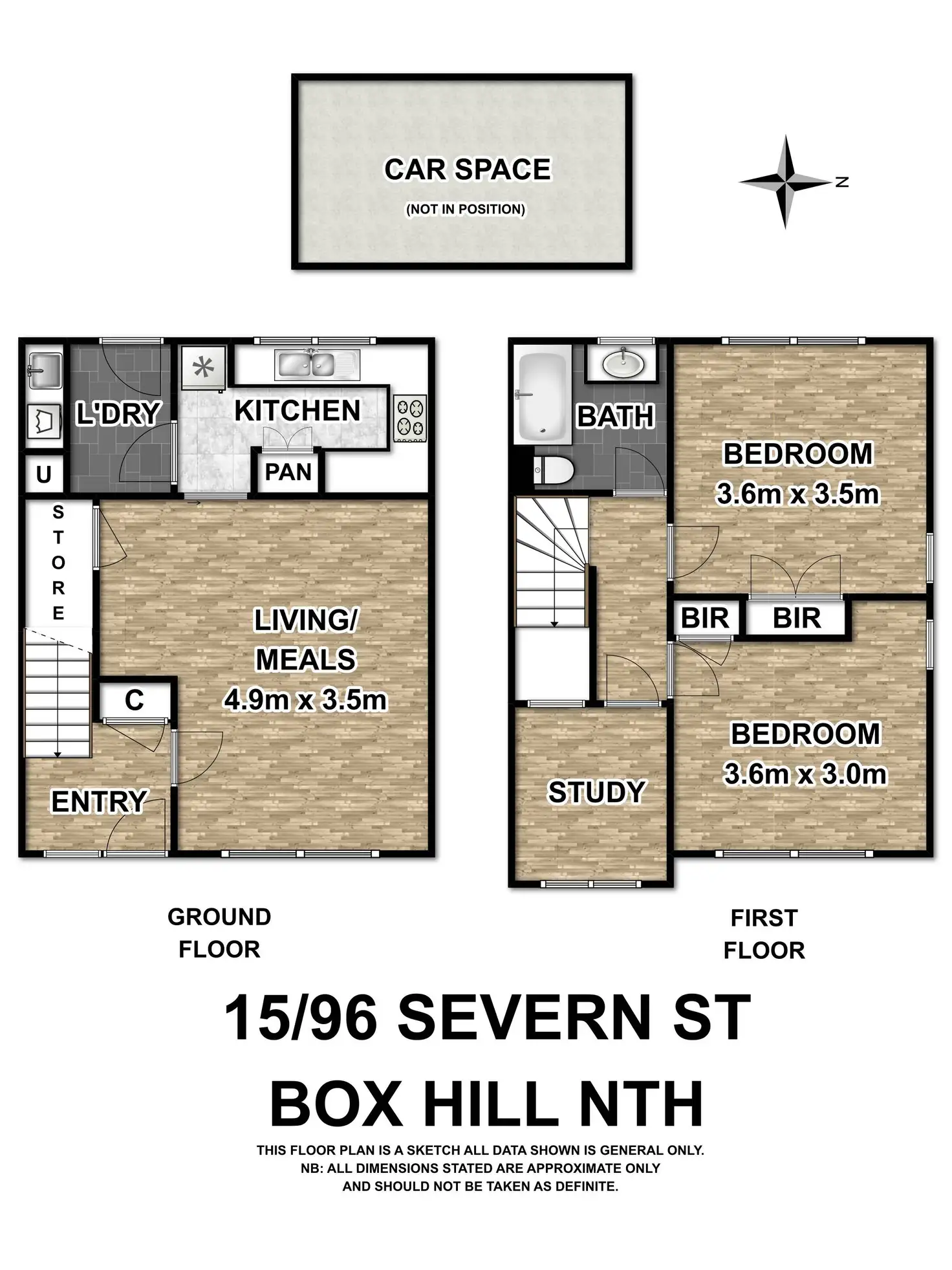 Floorplan of Homely apartment listing, 15/96 Severn Street, Box Hill North VIC 3129