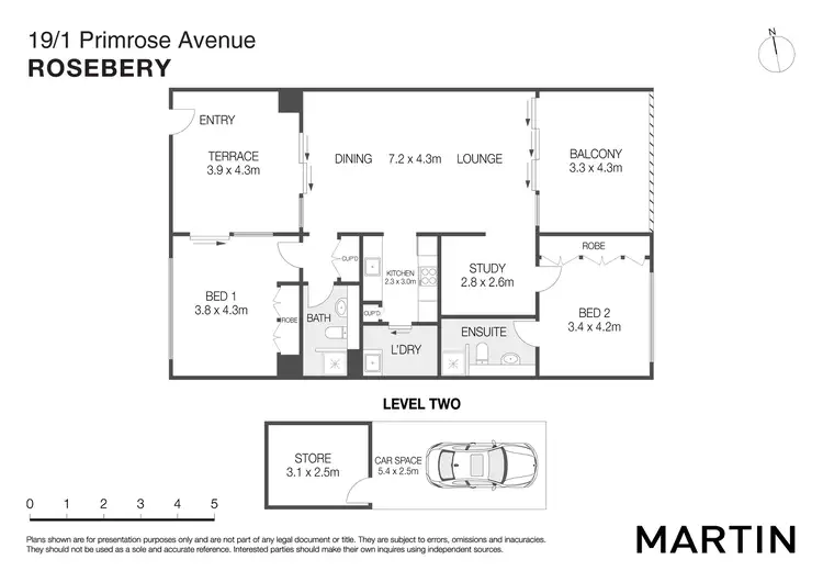 Floorplan of Homely apartment listing, 19/1 Primrose Avenue, Rosebery NSW 2018