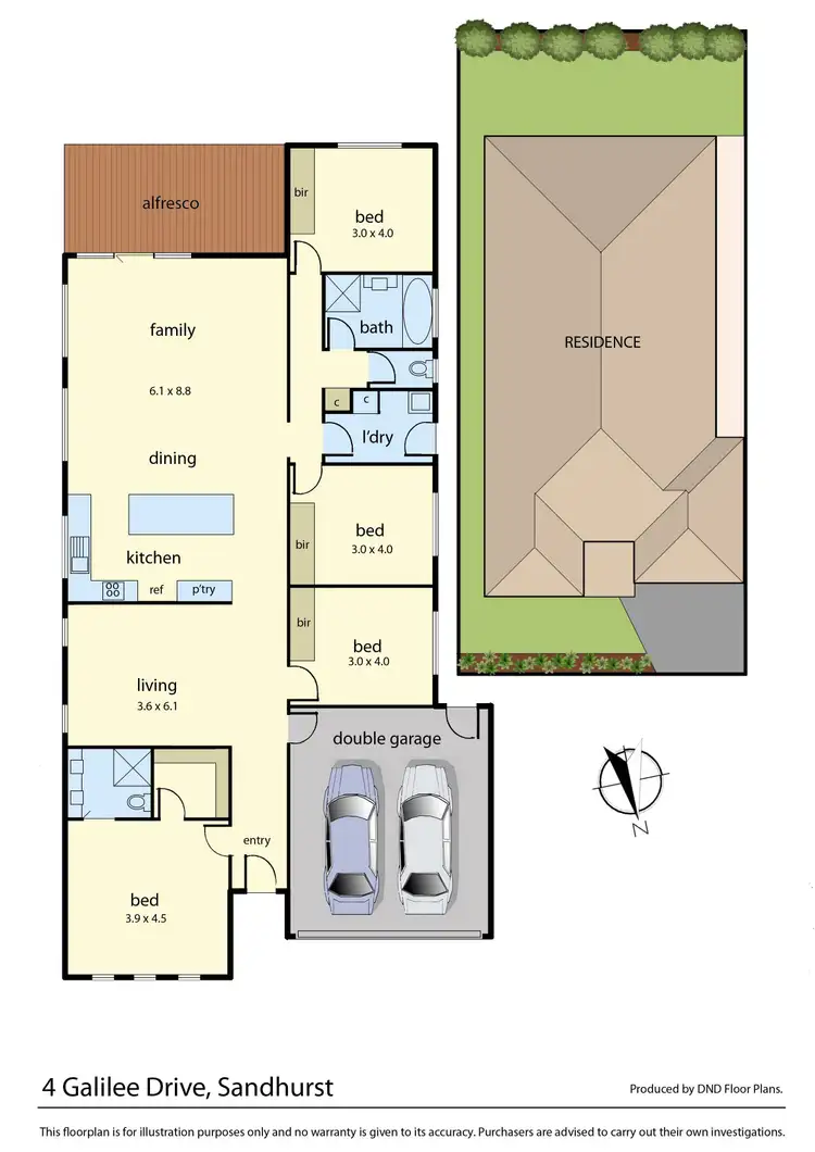 Floorplan of Homely house listing, 4 Galilee Drive, Sandhurst VIC 3977