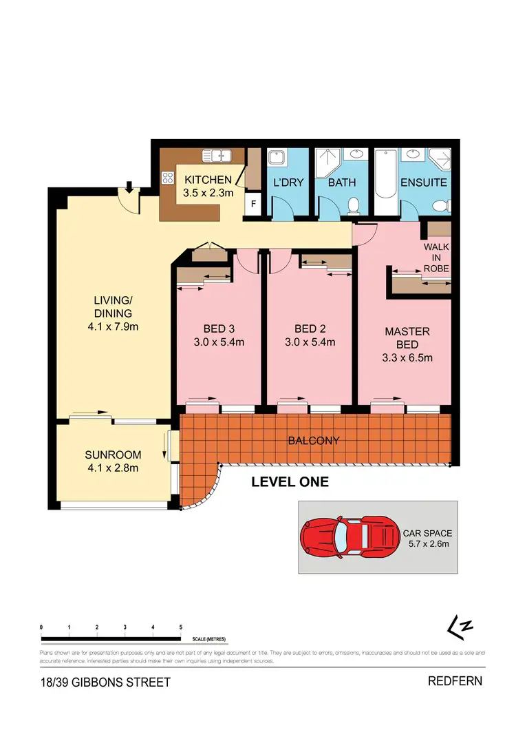 Floorplan of Homely apartment listing, 18/39 Gibbons Street, Redfern NSW 2016
