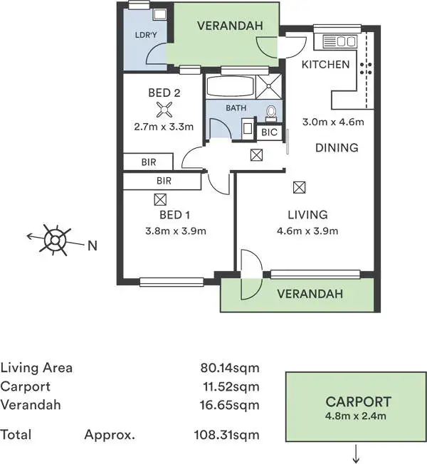 Floorplan of Homely unit listing, 4/62 Tusmore Avenue, Tusmore SA 5065