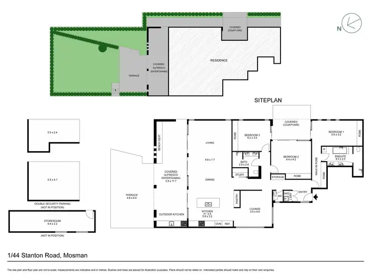 Floorplan of Homely apartment listing, 1/44 Stanton Road, Mosman NSW 2088